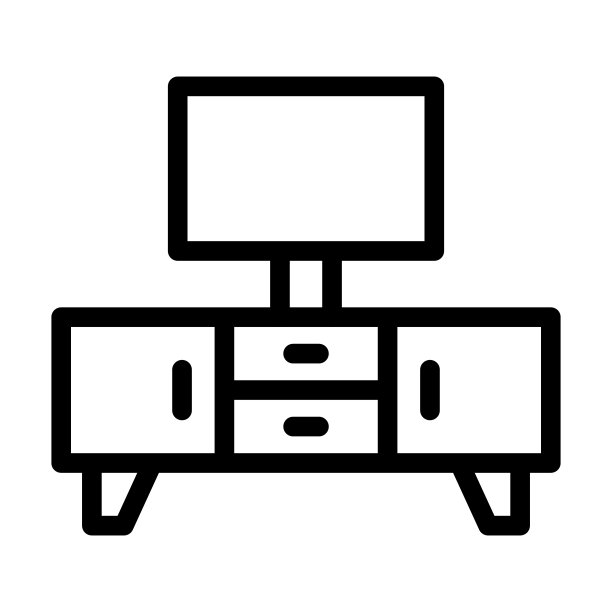 电视表粗线图标图片下载