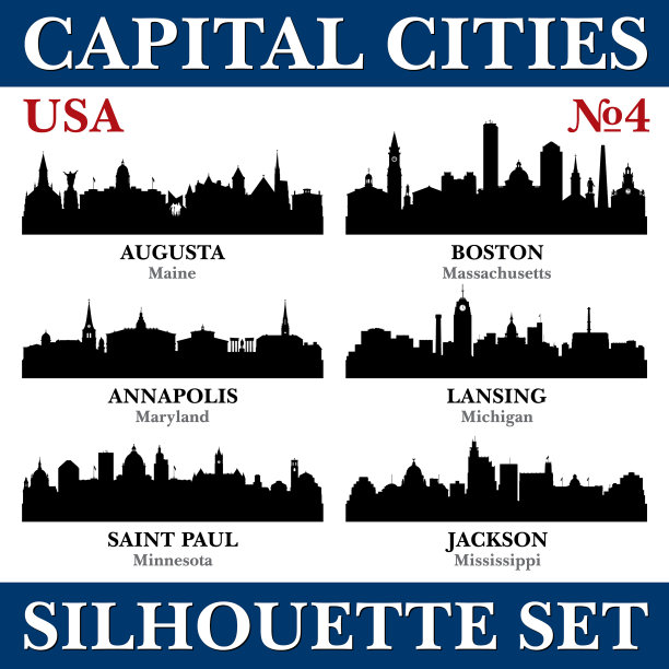 首都城市剪影集美国第4部分图片下载