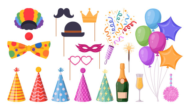 卡通生日派对装饰节日hb图片下载