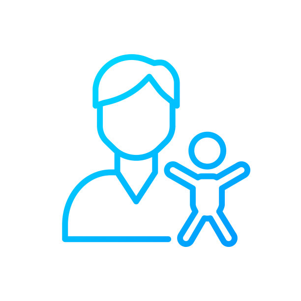 儿科像素完美渐变线性图标图片下载