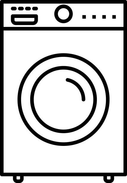 洗衣机上的洗涤图标图片下载