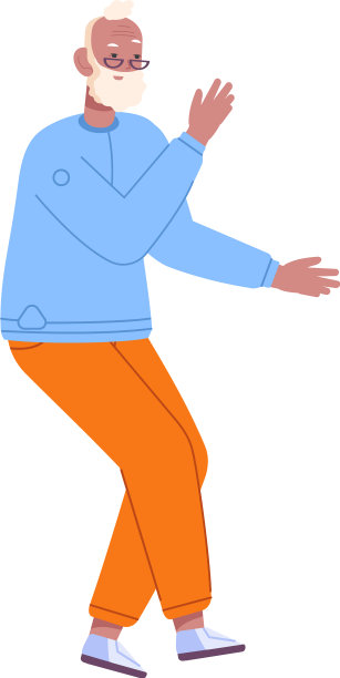 跳舞的老人，享受退休的老人图片下载