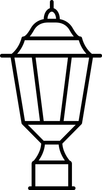 灯灯上的户外图标透明图片下载