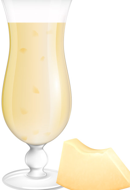 甜瓜汁写实构图图片下载