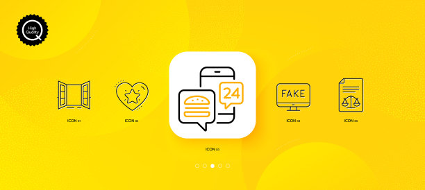 美食App排名星级和法律文件极简设计图片下载