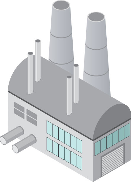 工业工厂等距组成图片下载