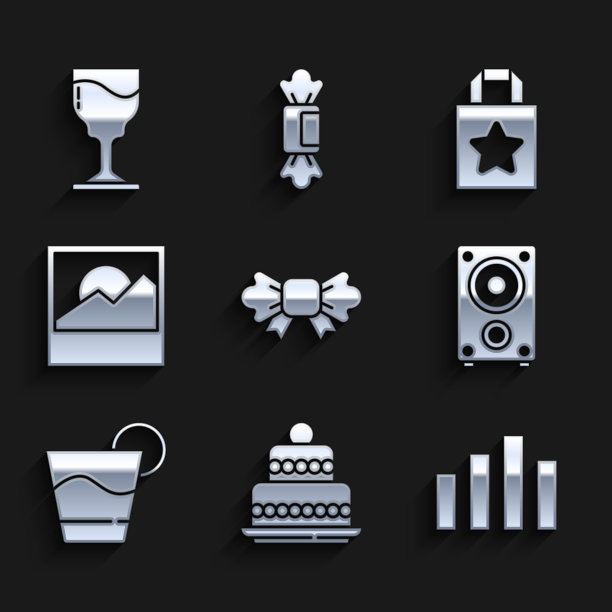 集领结蛋糕音乐均衡器音响扬声器图片下载