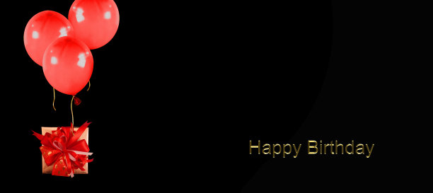 极简主义风格的漂亮明信片生日快乐图片下载