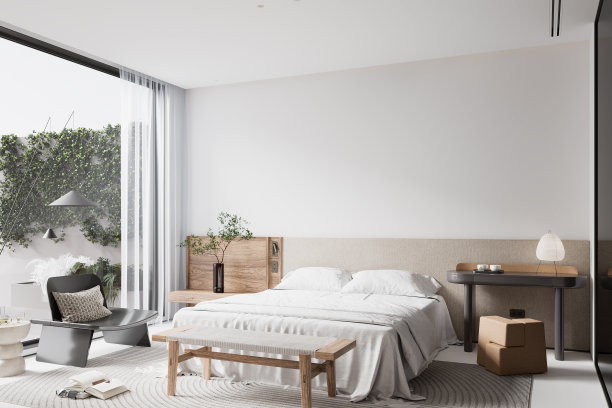 室内卧室墙壁模型图片下载