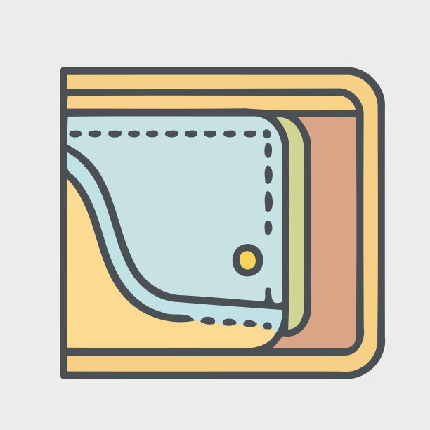 皮革钱包，用于存储现金卡和图片下载