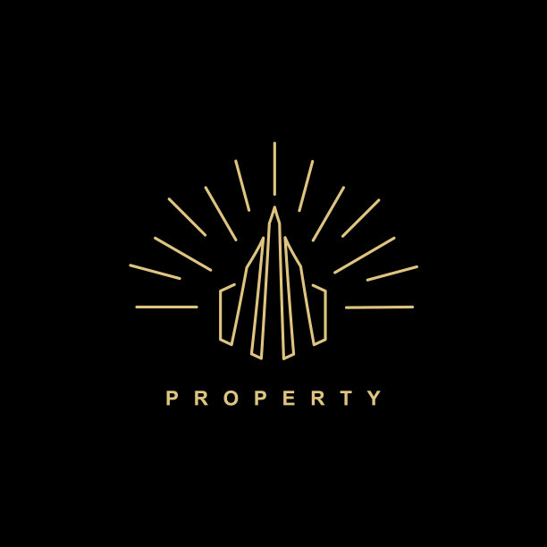 复古物业建筑标志符号图标设计图片下载