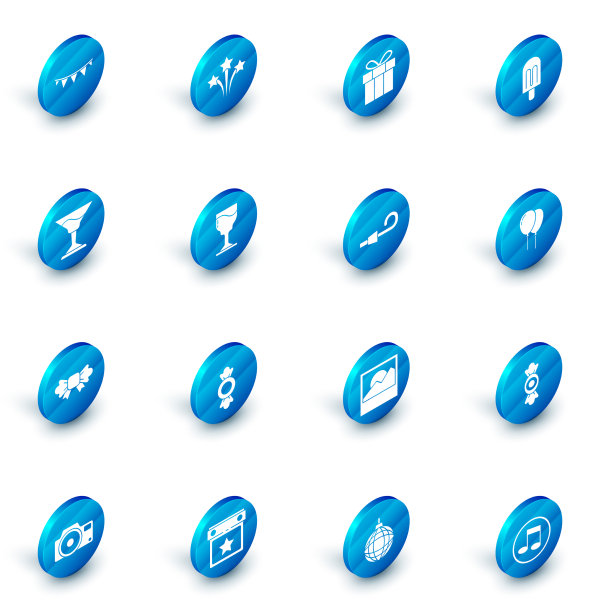 烟花礼盒冰淇淋鸡尾酒蝴蝶结图片下载