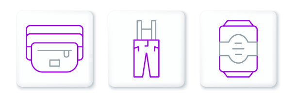 集行能量饮料腰部的香蕉袋和图片下载