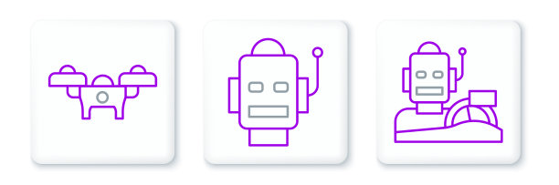 设定人形机器人驾驶一辆无人驾驶汽车图片下载