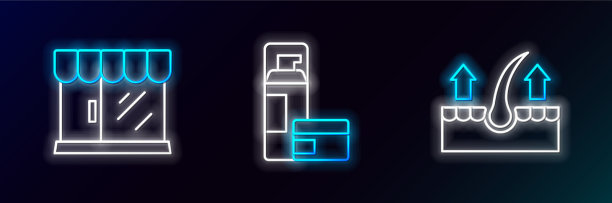 设行人体毛囊理发店大楼图片下载