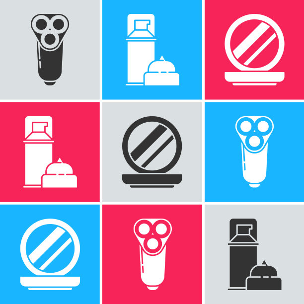 男士剃须胶泡沫电动剃须刀片图片下载