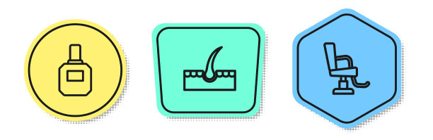 设置线须后人类毛囊和图片下载