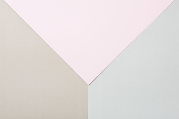 抽象粉彩和柔和的色调纸张纹理极简的背景。几何色的淡色纸平铺背景。极简主义，几何和对称模板。图片下载