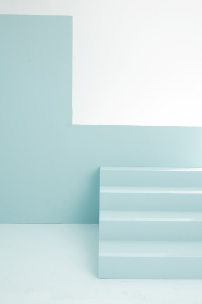 薄荷绿装饰楼梯图片下载