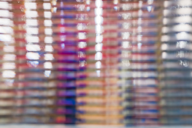 波浪条纹玻璃墙的半透明效果图片下载