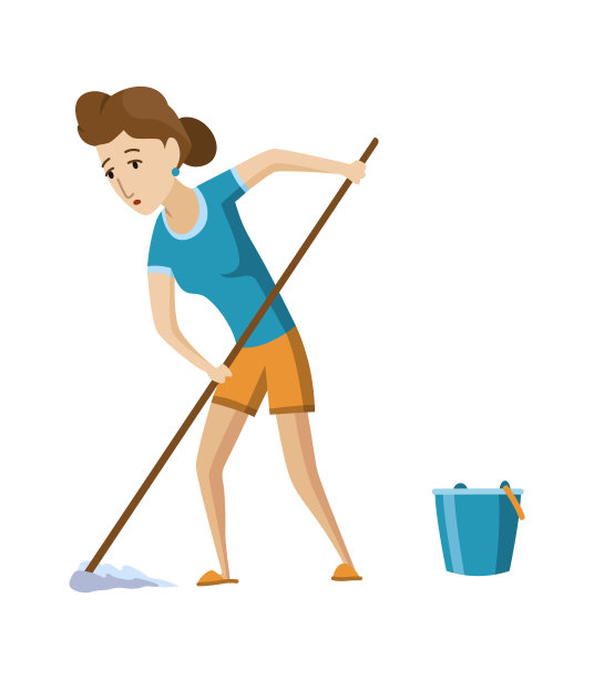 疲惫的妇女家庭。家庭主妇性格忙碌的家庭清洁工作。悲伤的妈妈在家工作，疲惫的女性。不开心的女孩做家务累了图片下载