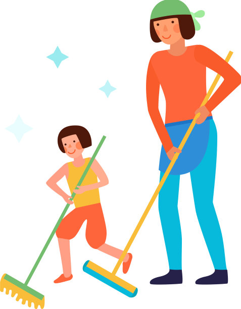 扫地儿童作文图片下载