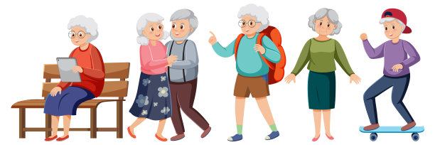 老年人字符集图片下载