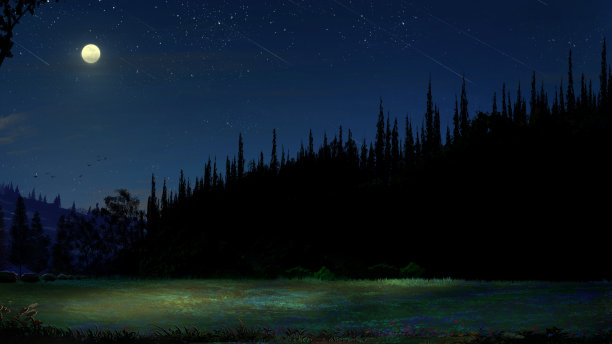 海滩花园水彩插图背景横幅图片下载