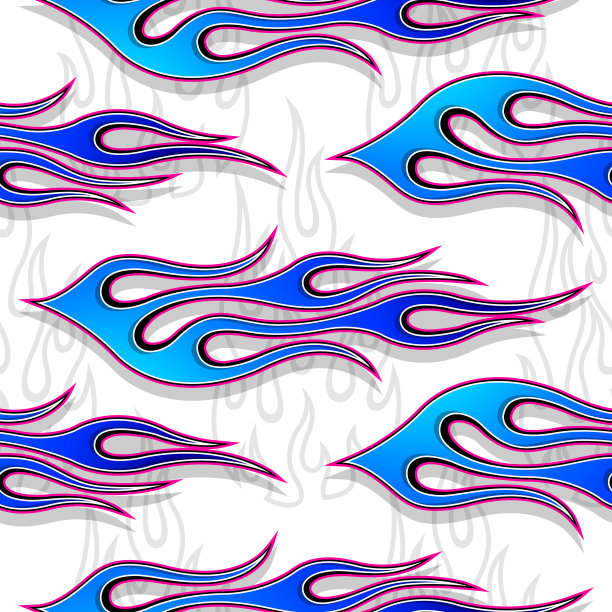 火焰壁纸设计矢量图像。重复的火灾背景。壁纸、包装纸、包装、纺织品设计。图片下载