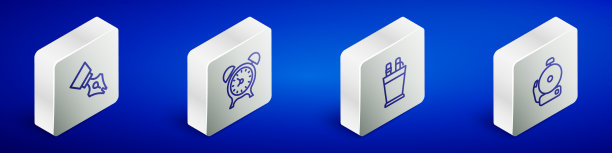 设置等距线钢笔笔尖闹钟图片下载