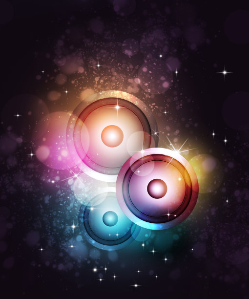 迪斯科复古音乐背景图片下载