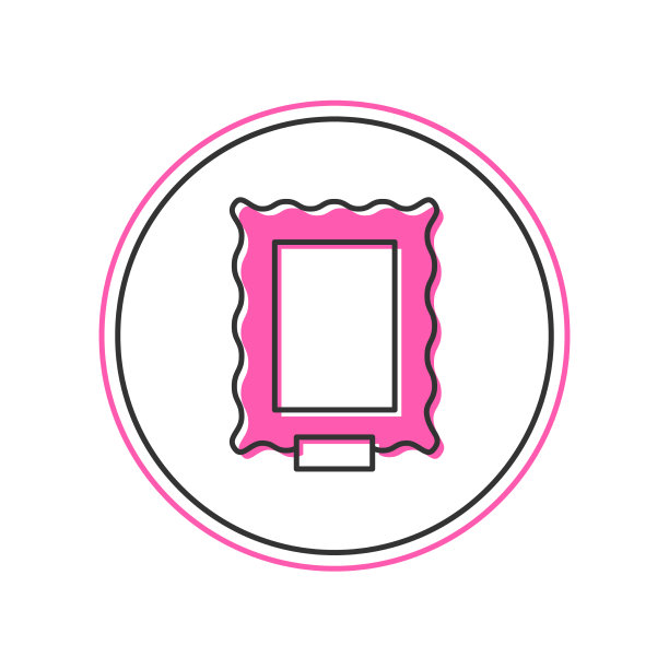 填充轮廓图片图标孤立在白色上图片下载