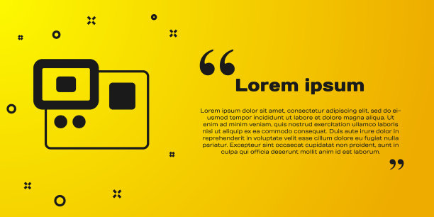 黑色动作极端相机图标隔离上图片下载