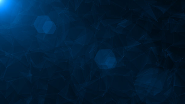 抽象的神经丛设计以几何幻想主题为特色，背景是技术和镜头照明弹图片下载