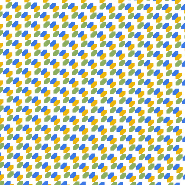 摘要六边形蓝绿色和橙色粉彩连接斜线与白色背景图片下载