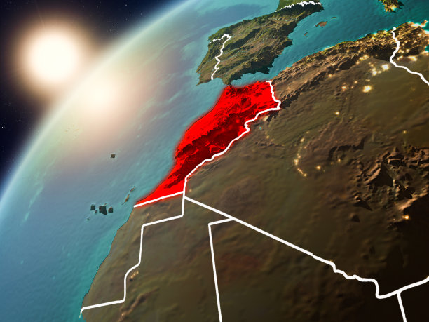 日落时分地球上的摩洛哥图片下载