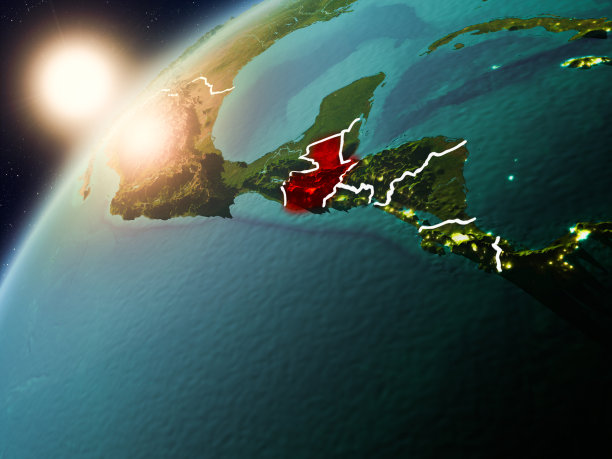 日落时分地球上的危地马拉图片下载