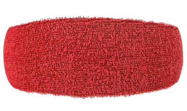 红色训练头带孤立在白色背景，正面视图。图片下载