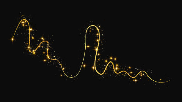 金光闪闪的纸屑波和星尘图片下载