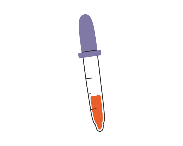 带血液插图的移液管图片下载