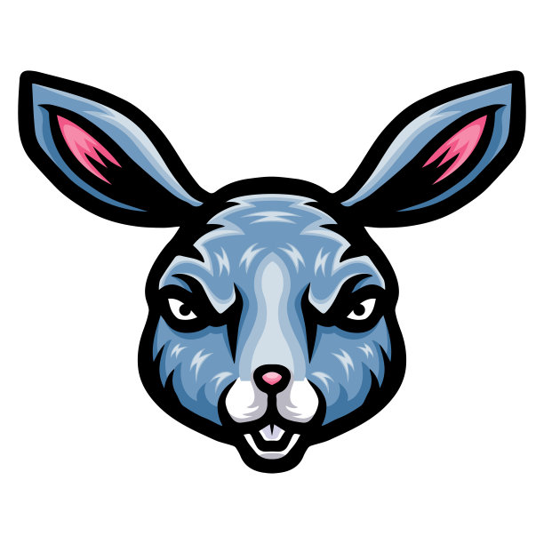 兔头标志吉祥物设计图片下载