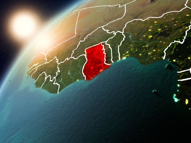 加纳在地球上的日落图片下载
