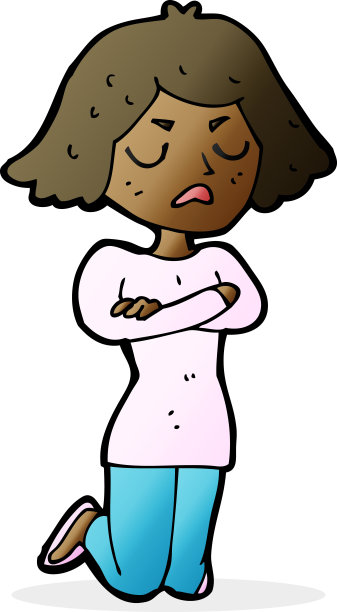 卡通恼怒女人图片下载