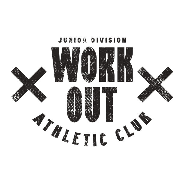 锻炼印刷标志的贴纸和t恤图片下载