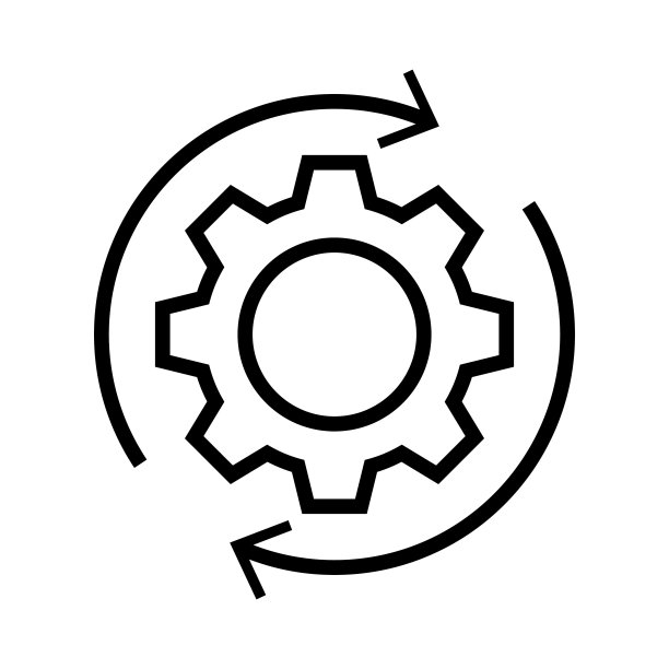 工作流流程线图标。矢量图图片下载