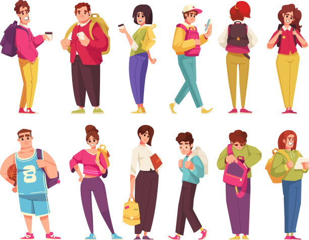 学生背包套装图片下载