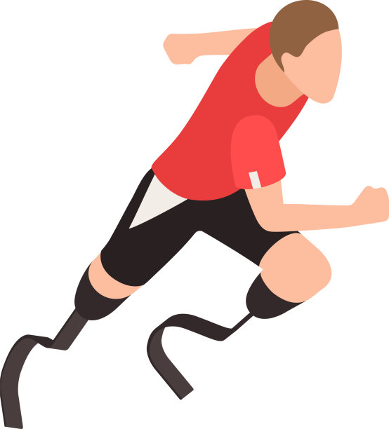 跑步假腿组成图片下载