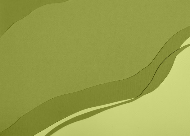 单色绿色抽象纸组成有机形状。图片下载