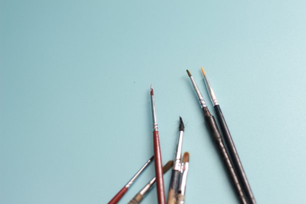 一个画笔的特写图片下载