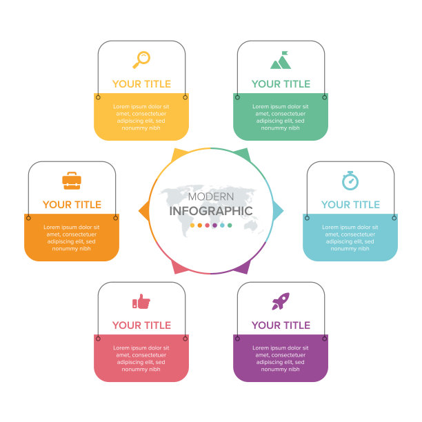 信息图表元素6的创意概念图片下载